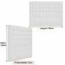 Ver imagem 2 de Cabeceira para Cama Box Casal 140cm Libia Bouclé Off White - Sallar Home
