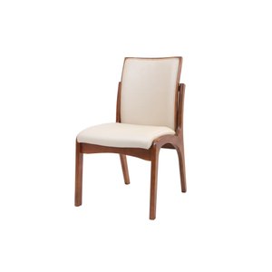Cadeira Yumi Design Premium em Madeira Cor Canela:facto Pérola