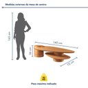 Ver imagem 4 de Mesa de Centro para Sala de Estar Pétala 100% MDF