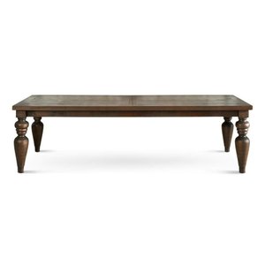 Mesa de Jantar Madeira Maciça 320cm Flower Castanho Canela