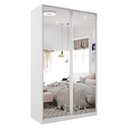 Ver imagem 2 de Guarda Roupa Solteiro 100% MDF BP com 2 Portas Espelho Zermatt