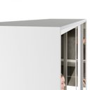 Ver mais imagens de Guarda Roupa Casal 100% MDF BP com 3 Portas Espelho Zermatt Branco