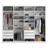 Guarda Roupa Casal 100% MDF BP com 4 Portas Espelhos Zermatt - 5