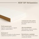 Ver mais imagens de Guarda Roupa Casal 100% MDF BP com 4 Portas Espelhos Zermatt Branco