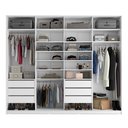 Ver imagem 5 de Guarda Roupa Casal 100% MDF BP com 4 Portas Espelhos Zermatt Branco