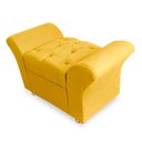 Ver imagem 3 de Kit Cabeceira Geovana + Calçadeira Baú Veneza Solteiro 120cm Suede - Renascer Decor:Amarelo