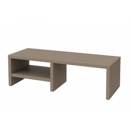 Suporte de Monitor em Mdf Gianduia 80cm com Prateleira Lateral Estilo Neutro e Funcional - 1