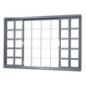 Janela de Correr Aço 4 Folhas com Grade Quadriculada MGM Minas Sul 100x150cm - 1