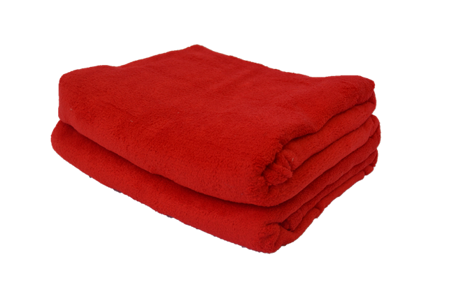 Cobertor Microfibra Plush Cereja - Vermelho - Queen - 1