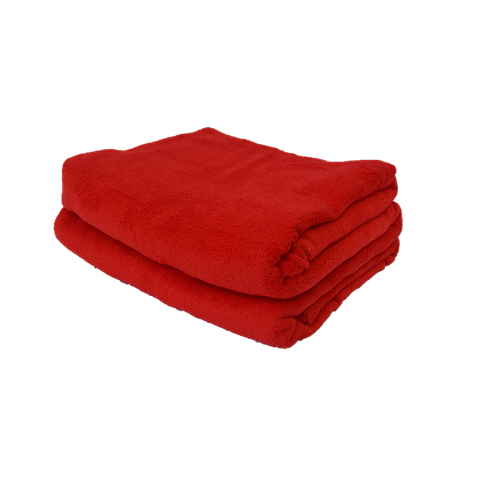 Cobertor Microfibra Plush Cereja - Vermelho - Queen