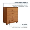 Ver imagem 7 de Cômoda para Quarto 4 Gavetas com Pés Puxador Softfeel Suavitá 89cm Amêndoa Clean