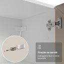Ver mais imagens de Kit Balcão + Cristaleira 60 Cm Branco/rustic/crema Smart 100% Mdf Madesa