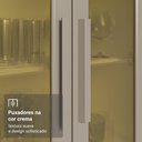 Ver imagem 7 de Kit Balcão + Cristaleira 60 Cm Branco/rustic/crema Smart 100% Mdf Madesa