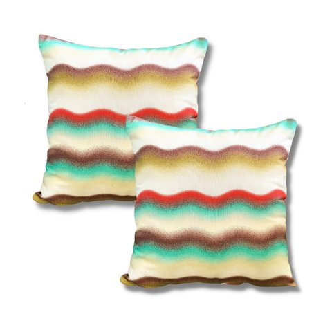 KIT DUAS CAPAS DE ALMOFADAS ONDAS Almofadas Estilo