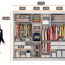 Ver imagem 4 de Guarda Roupa 100% Mdf 3 Portas 4 Gavetas com 3 Portas Espelho Peliculado Branco