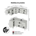 Ver imagem 3 de Armário de Cozinha Completa de Canto 325 Cm Preto Nice Madesa 06 Preto