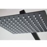 Ducha Chuveiro Inox 20x20 Quadrado Parede Preto Fosco Suporte Luxo Banheira Piscina Area Externa - 4