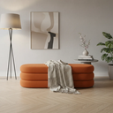 Ver imagem 5 de Banco Recamier Baú Organico Cookie 193 Cm Boucle - Zahav':terra Cota/estofado em Tecido Boucle