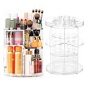 Ver imagem 4 de Prateleira Porta Maquiagem 4 Andares Organizador de Cosmeticos Giratorio Perfumes Suporte Acrilico C
