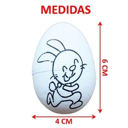Kit 24 Ovos de Páscoa Infantil para Colorir Canetas Coelho - 5
