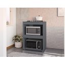 Ver imagem 1 de Gabinete Cooktop Adriana Cinza C/tampo Fogão 4 ou 5 Bocas - Ajl Móveis
