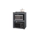 Ver imagem 2 de Gabinete Cooktop Adriana Cinza C/tampo Fogão 4 ou 5 Bocas - Ajl Móveis