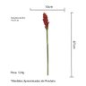 HASTE FLOR BROMÉLIA VERMELHA 87CM - 3
