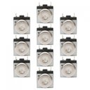 Ver imagem 1 de Kit Timer Mecânico Haste Curta Forno Elétrico - 10 Peças Metálico Bivolt