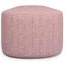 Ver imagem 5 de Puff Decorativo Orgânico para Living Quarto 195cm Doha W01 Linho Rosa - Lyam Decor