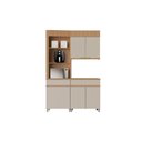 Ver imagem 1 de Cozinha Modulada Nesher Realeza 3 Peças Cz107 Carvalho/greice