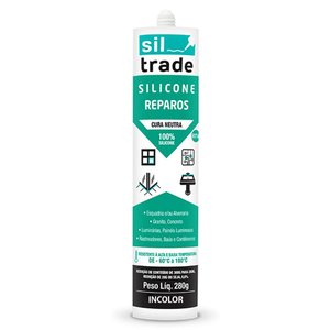Silicone Reparos Neutro Incolor 280 Gramas - 1560019/1560070 - SIL TRADE