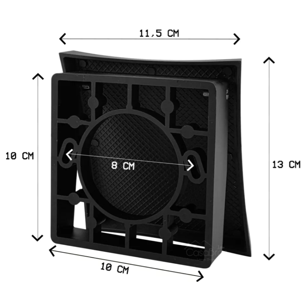 Acabamento Válvula de Descarga Flat Hydra Deca Docol Preto - 5