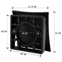 Ver imagem 5 de Acabamento Slim para Válvula Descarga Base Hydra Deca Docol Preto Style Luxo Metal Abs Premium Pmx