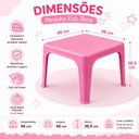 Ver imagem 5 de Mesa Infantil Rosa Multiuso Mesinha Escolar Educativa Brincar Desenhar Quarto Cozinha Escola Meninas