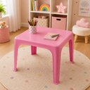Ver imagem 1 de Mesa Infantil Rosa Multiuso Mesinha Escolar Educativa Brincar Desenhar Quarto Cozinha Escola Meninas