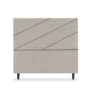 Ver imagem 1 de Cabeceira Estofada Queen Cristal 160cm Boucle Bege Escuro