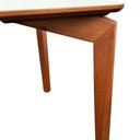 Ver imagem 3 de Mesa Alpha 130x90cm - Castanho Claro Tampo Vidro Off White