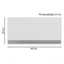 Ver imagem 5 de Armário Aéreo 60 Cm Andreia Branco Reajl Moveis Branco