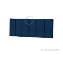 Ver imagem 2 de Cabeceira de Cama Casal Dubai 160cm - Azul