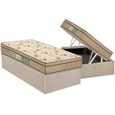 Ver imagem 2 de Cama Box Baú Casal: Colchão Espuma D45 Polar Pérola Fort + Base Crc Suede Clean(138x188)