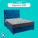 Ver imagem 4 de Cama + Bau Azul e Colchão Ortobom D33 Casal - Iso100 + Cabeceira