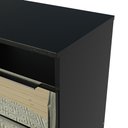 Ver imagem 7 de Mesa de Cabeceira Madesa 3227 2 Gavetas com Espelho Preto Cor:Preto