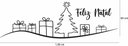 Ver imagem 1 de Adesivo de Feliz Natal Pinheiro e Caixa de Presente Lojas