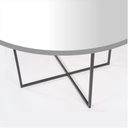 Ver imagem 2 de Mesa de Centro Redonda Sense- Base Ferro 300- Tampo Pintado Branco Ø 60 Cm