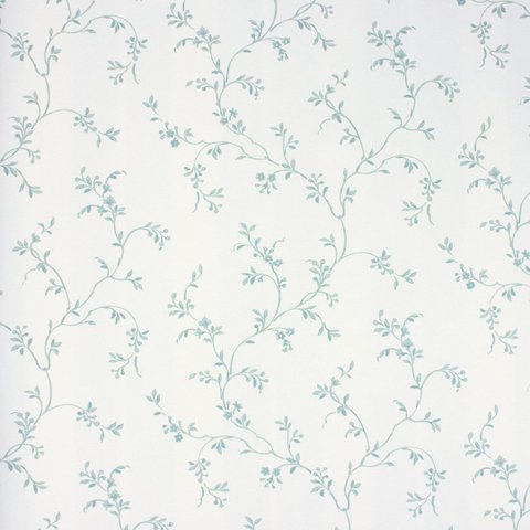 Papel de Parede Arabesco Azul Importado com Cola Inclusa
