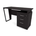 Ver imagem 2 de Mesa de Escritório 1,20m com Gaveteiro 3 Gavetas F5