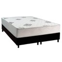 Ver imagem 1 de Cama Box Queen: Colchão Ortopédico Inovaflex Comfort Premium+base Crc Corano Black (158x198)