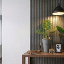 Ver imagem 1 de Kit 20 Placas Painel Ripado Modular 3d Autocolante Efeito Prata Corten - 90x11cm