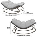 Ver imagem 5 de 2 Poltronas Balanço Viena em Alumínio e Corda Náutica Conforto Trama Original