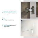 Ver imagem 5 de Armário Aéreo Milla Mdf 1 Porta Branco 80 Cm Carraro